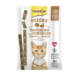 GimCat Sticks kalkuni- ja küülikumaiused kassidele - bosse.ee