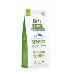 Brit Care Sustainable Senior Chicken & Insect sausas pašaras šunims - Pet24.lt