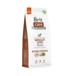 Brit Care Hypoallergenic Weight Loss Rabbit kuivtoit ülekaalulisele koerale küülikuga 