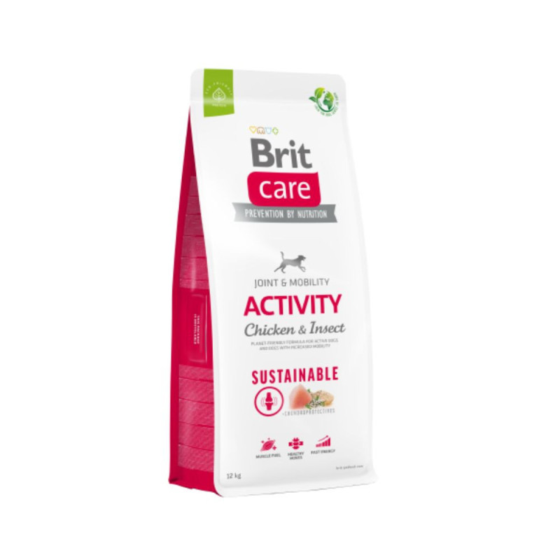 Brit Care Sustainable Activity Chicken & Insect kuivsööt koertele - bosse.ee