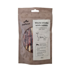 BioPlanet White Sticks with Rabbit maiuspalad koertele - bosse.ee