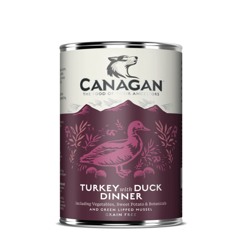 Canagan Turkey & Duck Dinner konserv kalkuni- ja pardilihaga koertele