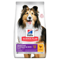 Hill's Science Plan Sensitive Stomach & Skin Medium Adult kuivsööt koertele - Bosse.ee