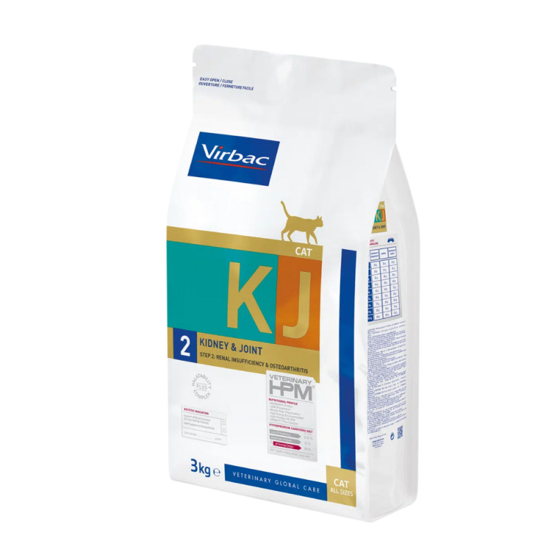 Virbac HPM KJ2 Kidney & Joint kuivtoit kassidele - bosse.ee