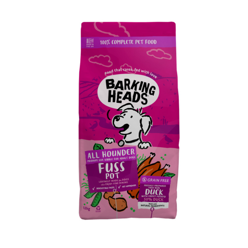 Barking Heads All Hounder Fuss Pot Duck kuivtoit pardiga koertele