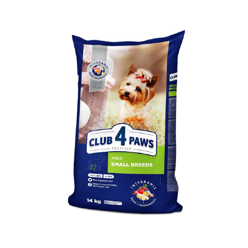 Club 4 Paws Small Breeds kuivsööt väikeste tõugude koertele 