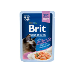Brit Premium Delicate Salmon for Sterilized in Gravy konservsööt kassidele - Bosse.ee