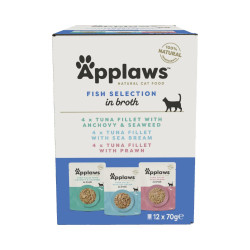 Applaws Cat Multipack einekotikeste komplekt kala puljongis kassidele