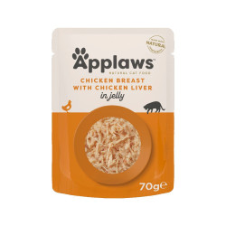 Applaws Cat Pouch in Jelly kanaliha ja maksaga guljašš kassidele - Bosse.ee