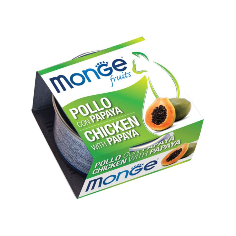 Monge Fruit konserveeritud toit kassidele kana ja papaiaga-Bosse.ee