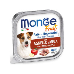 Monge Fruit konserveeritud toit koertele lambaliha ja õuntega-Bosse.ee