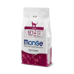 Monge Natural Superpremium Indoor kuivtoit kanaga kassidele-Bosse.ee