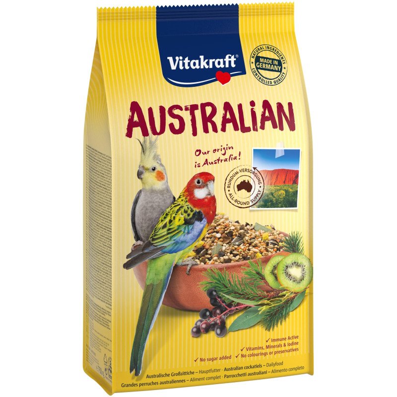 Vitakraft AUSTRALIAN PARAKEET linnutoit 750g