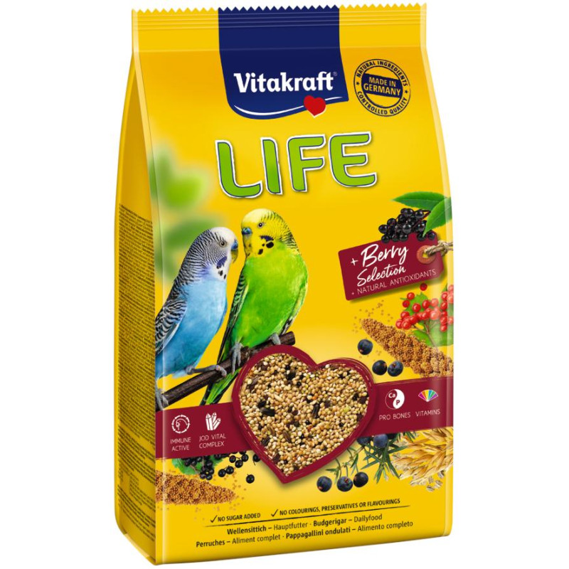 Vitakraft LIFEPOWER viirpapagoi täistoit 800g