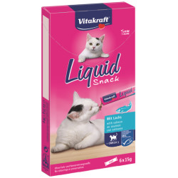 Vitakraft Liquid Snack kassimaius vedel lõhega 6 tk