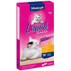 Vitakraft Liquid Snack kassimaius vedel kanaga 6 tk
