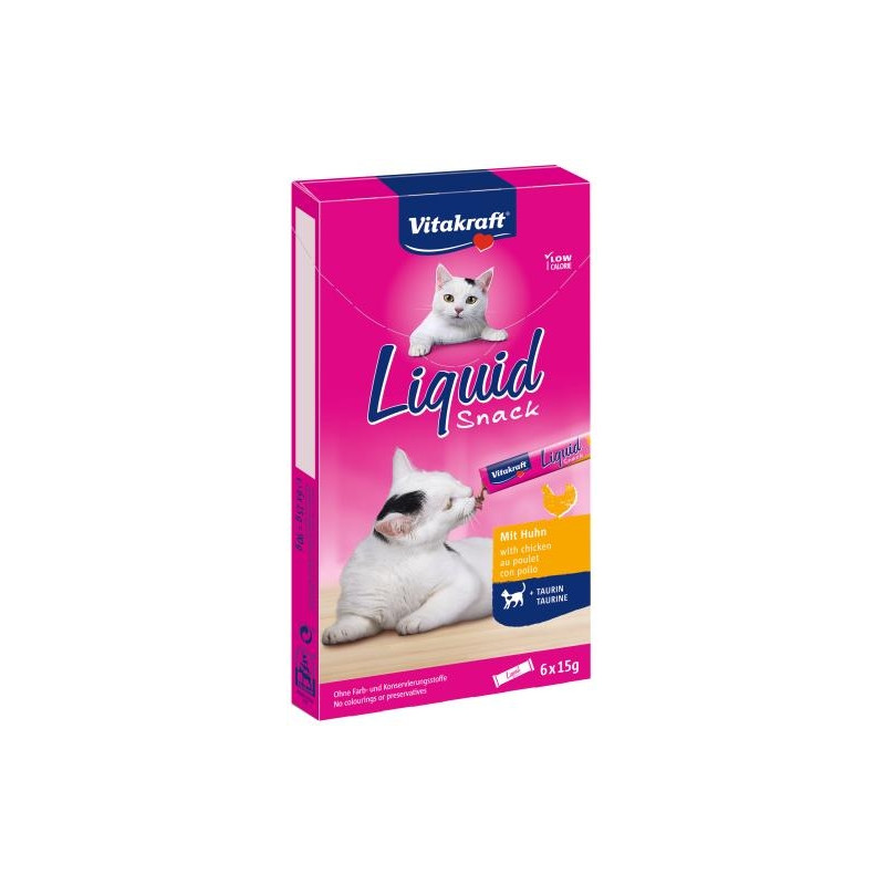 Vitakraft Liquid Snack kassimaius vedel kanaga 6 tk