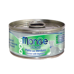 MONGE Natural Dog konserv koerale kana köögiviljaga 95g