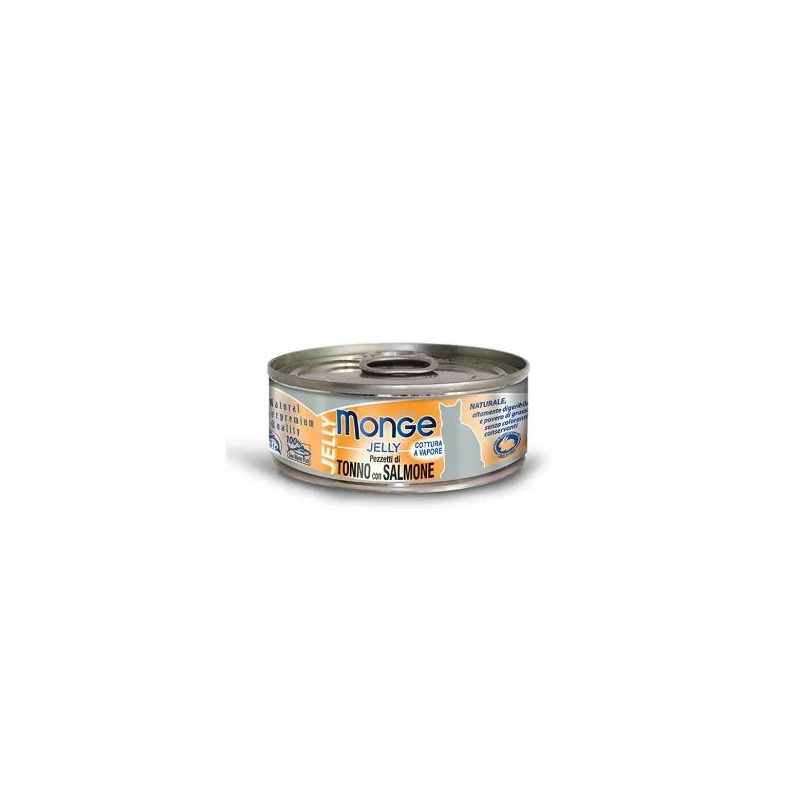 MONGE Jelly Cat kassikonserv Tuunikala &amp, Lõhe 80g