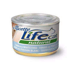 Life Cat LeRicette kassikonserv tuunikala & valge kala 150g
