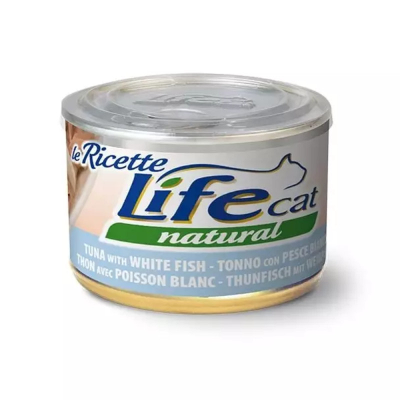 Life Cat LeRicette kassikonserv tuunikala & valge kala 150g
