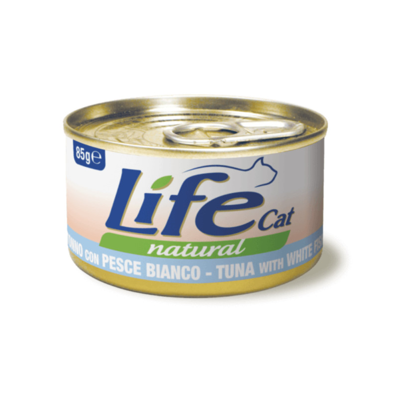 Life Cat konserv kassile Tuunikala ja Valge kala 85g