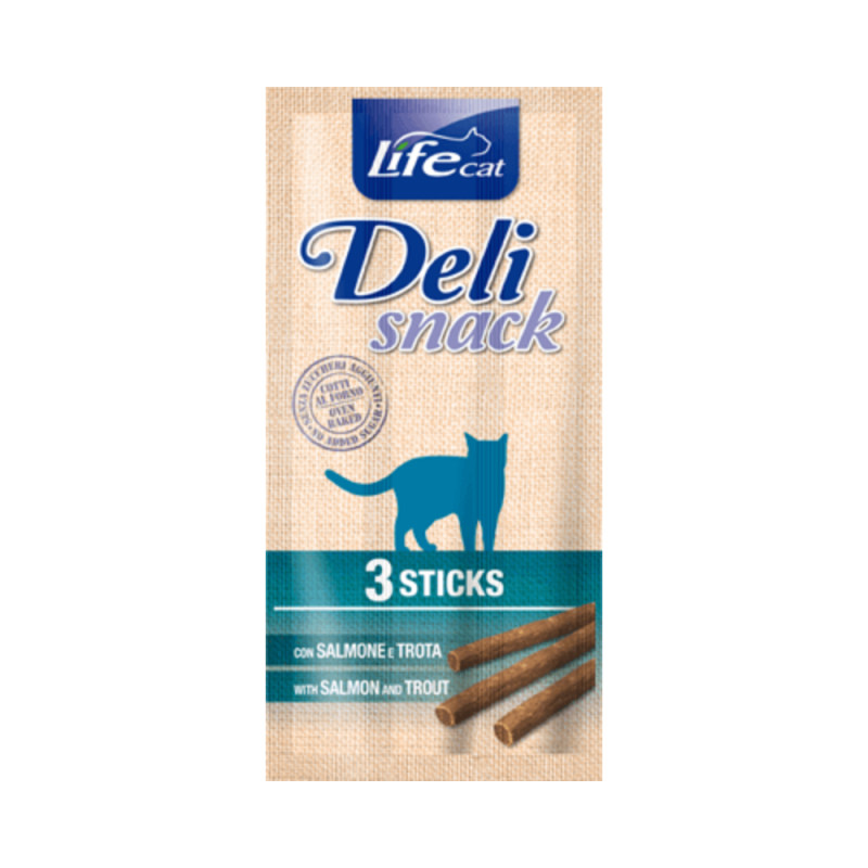 Life Cat Deli Snack kassi maiuspulgad lõhe &amp, forell