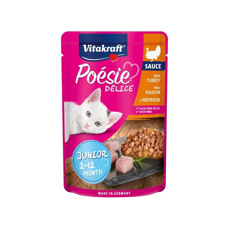 Vitakraft Poesie Junior einekotike kassipojale kalkun kastmes 85g