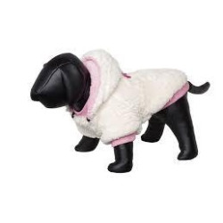 Nobby coat TEDDY creme-pink 26cm
