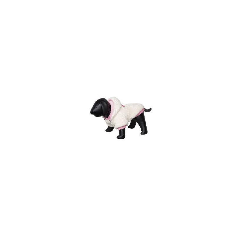 Nobby coat TEDDY creme-pink 26cm