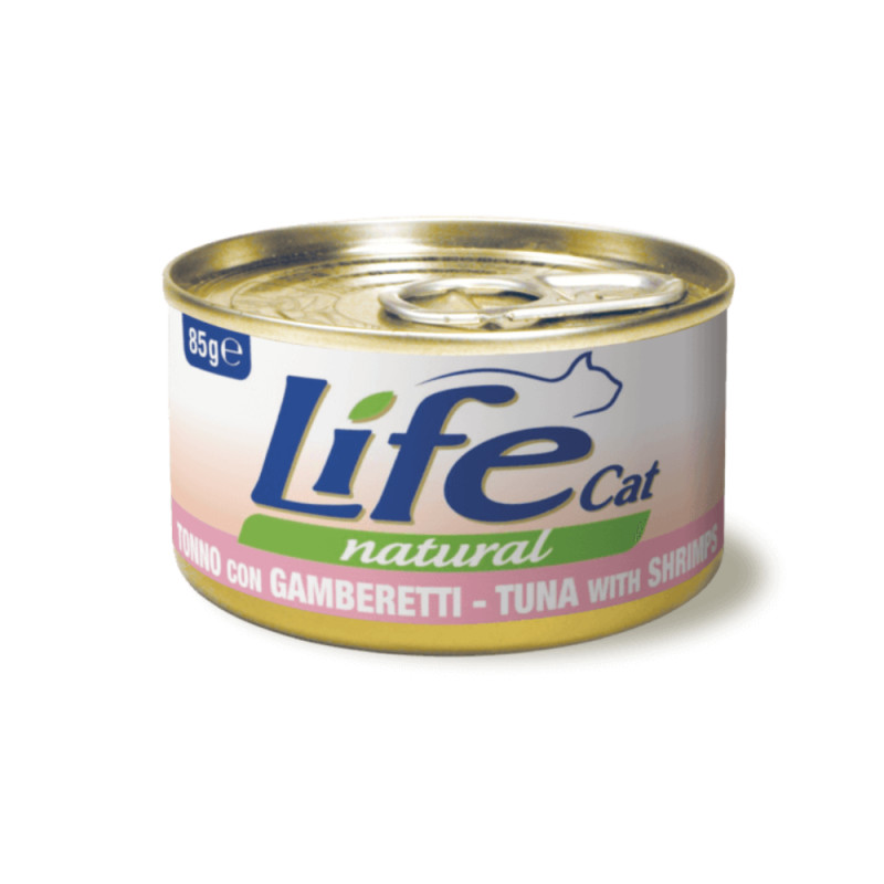 Life Cat konserv kassile tuunikala&amp,krevetid 85g