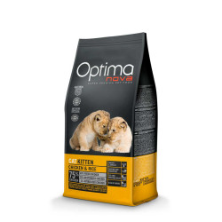 Optimanova Kitten kuivtoit kassipojale kana&amp,riis 2kg