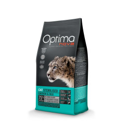 Optimanova kuivtoit steriliseeritud kassile kana&riis 2kg