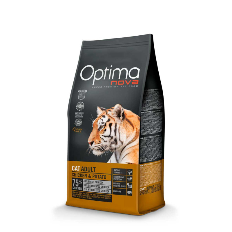 Optimanova kuivtoit kassile kana&kartul 2kg