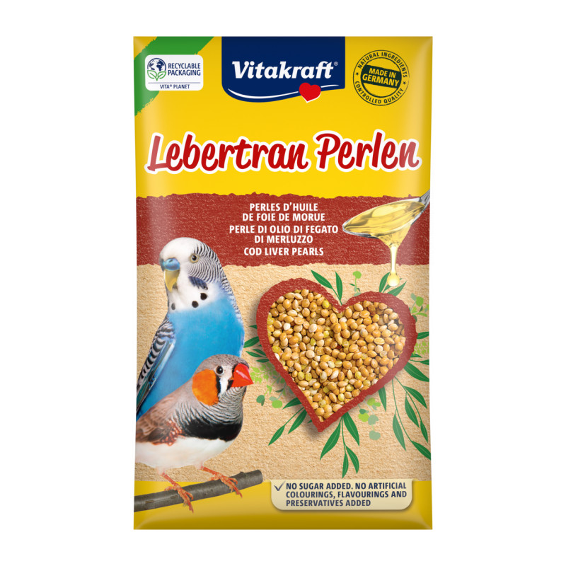 Vitakraft Kräcker maiuspulgad parakiitidele multivitamiiniga 180g