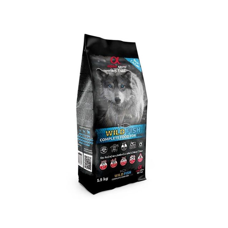 Alpha Spirit Semimoist Wild Fish poolniiske toit koertele 1.5kg