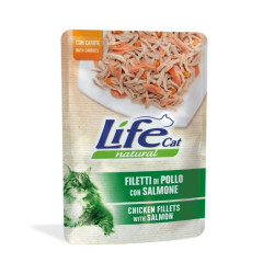 Life Cat einekotike kassile kana, lõhe &amp, porgand 70g