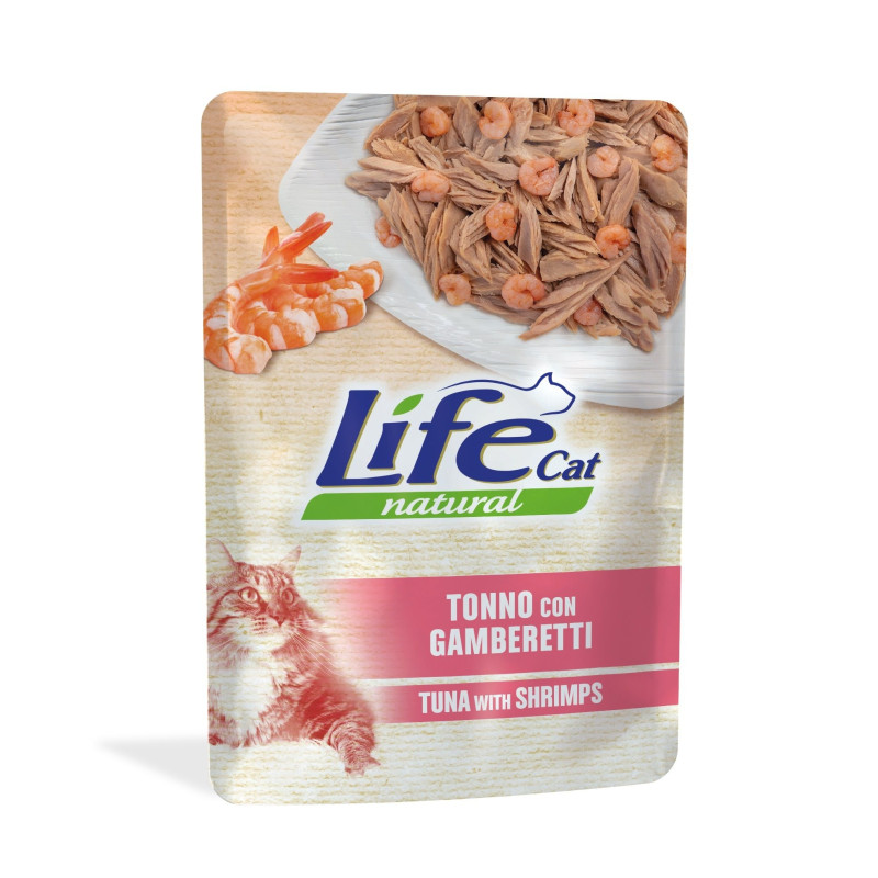 Life Cat einekotike kassile tuunikala &amp, krevetid 70g