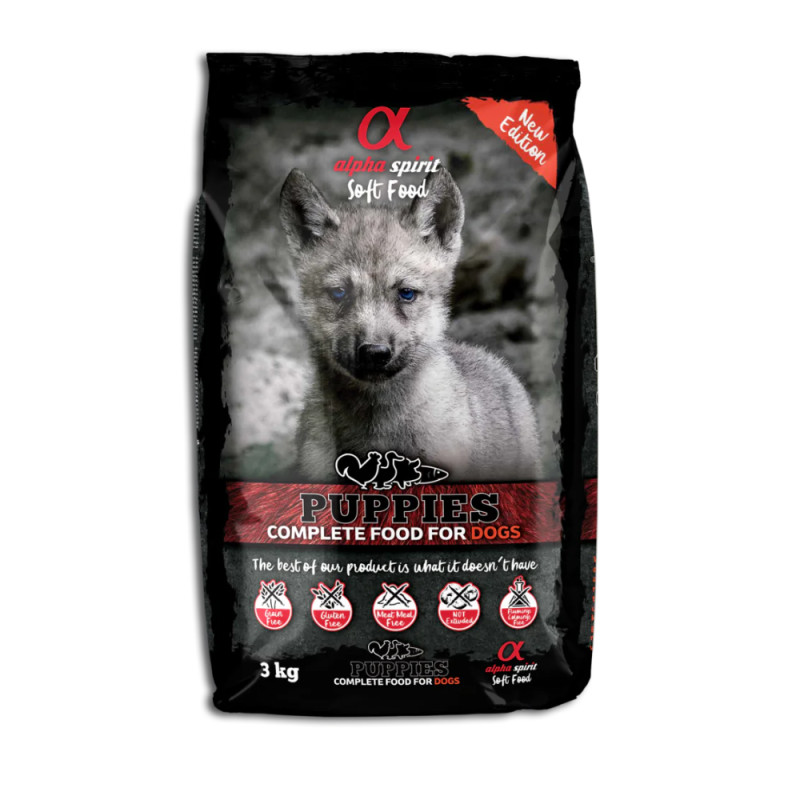 Alpha Spirit Semimoist Puppy külmpressitud poolniiske toit kutsikatele 3kg