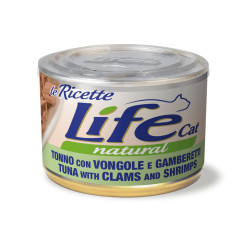 Life Cat LeRicette konserv kassile tuunikala, merekarbid &amp, krevetid 150g