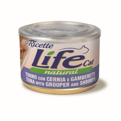 Life Cat LeRicette konserv kassile tuunikala, ahven&amp,krevetid 150g