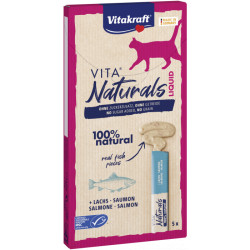 Vitakraft VITA NATURALS LIQUID vedel kassimaius lõhega 5tk