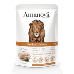 Amanova täissööt steriliseeritud kassile kanaga 85g