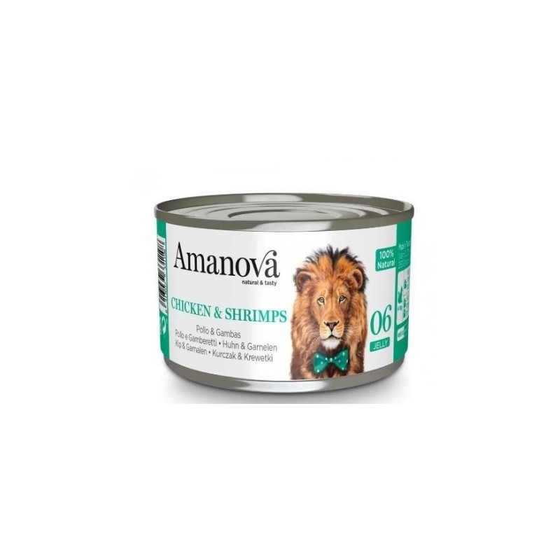 Amanova Jelly kassikonserv kana &amp, krevetid želees 70g