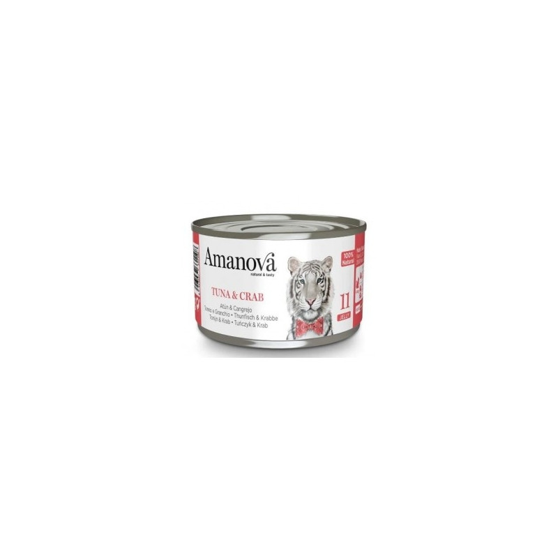 Amanova Jelly kassiskonserv tuunikala &amp, krabi želees 70g