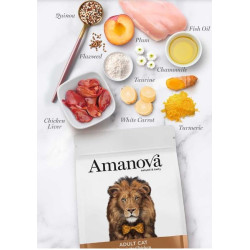 Amanova kuivtoit steriliseeritud kassile kanaga 300g
