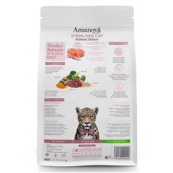 Amanova kuivtoit steriliseeritud kassile lõhega 300g