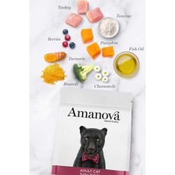 Amanova kuivtoit täiskasvanud kassidele kalkunilihaga 1.5kg
