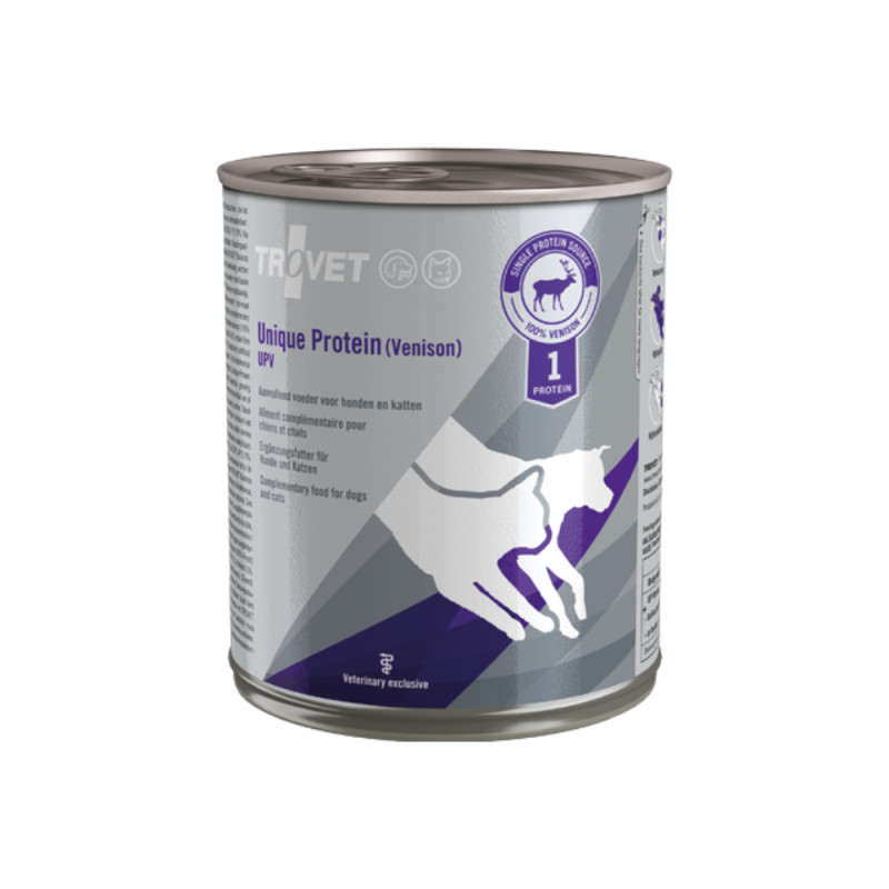 Trovet Unique Protein Venison konserv kassidele ja koertele 800g