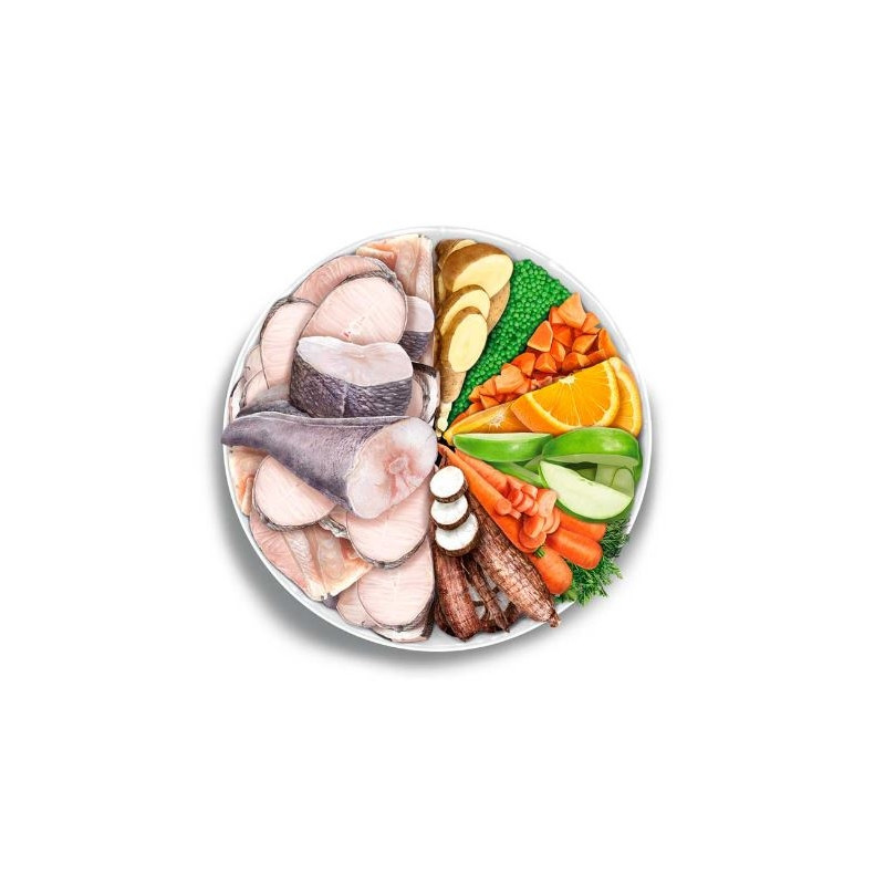 Amanova kuivtoit steriliseeritud kassile valge kalaga 1.5kg